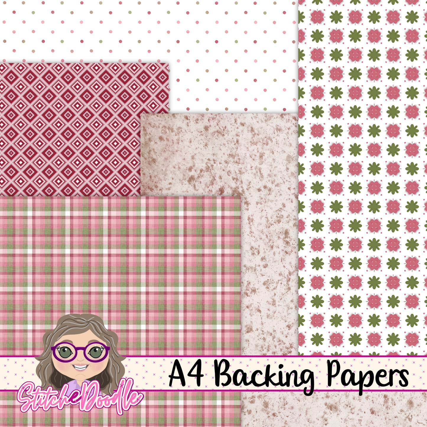 Paintbox Petals Rose - 36 Piece Paper Craft Kit - Digital