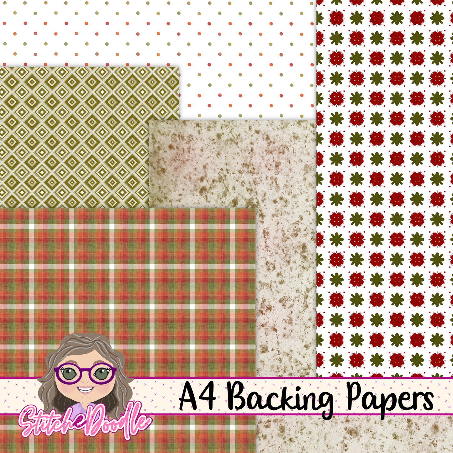 Paintbox Petals Holly - 36 Piece Paper Craft Kit - Digital