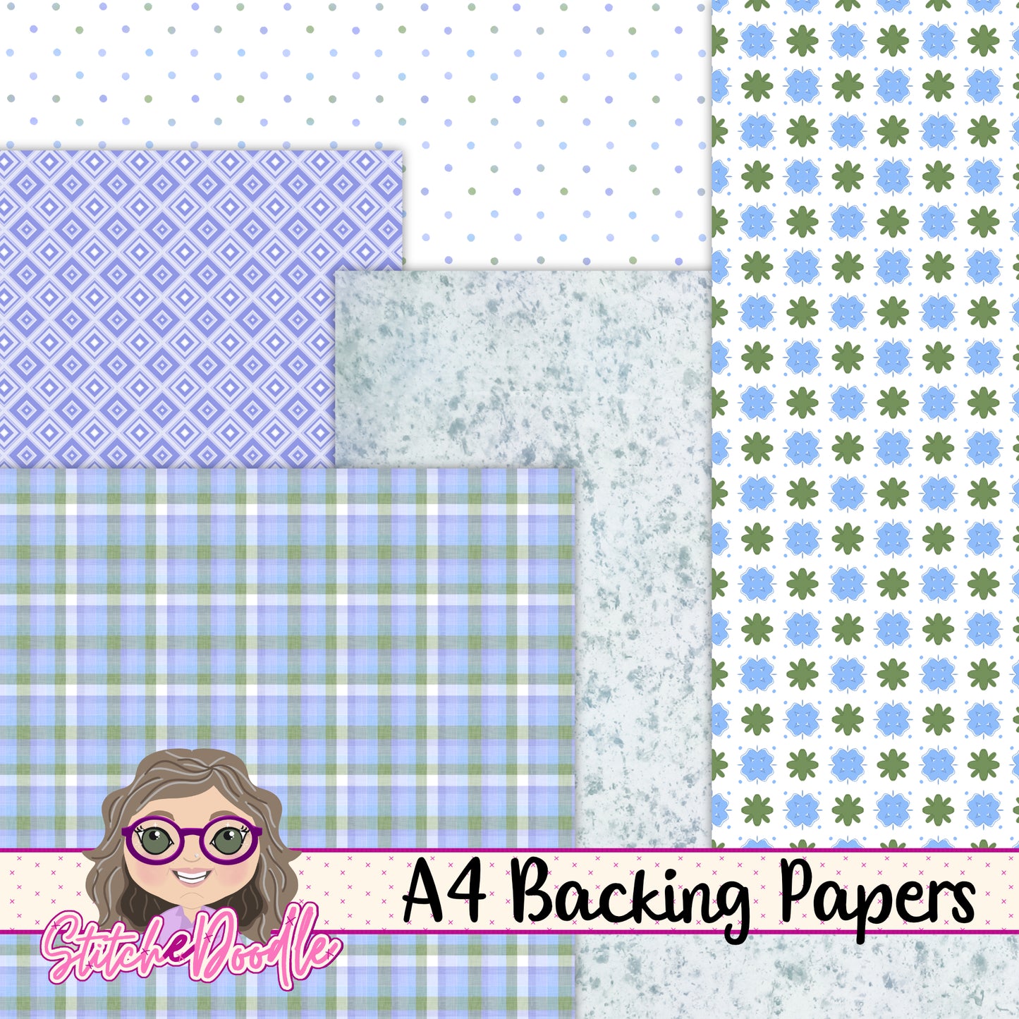 Paintbox Petals Bluebell - 36 Piece Paper Craft Kit - Digital
