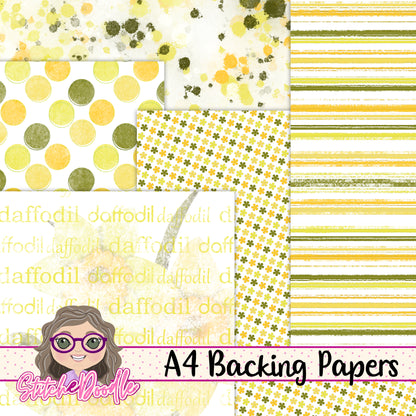 Paintbox Petals Daffodil - 36 Piece Paper Craft Kit - Digital
