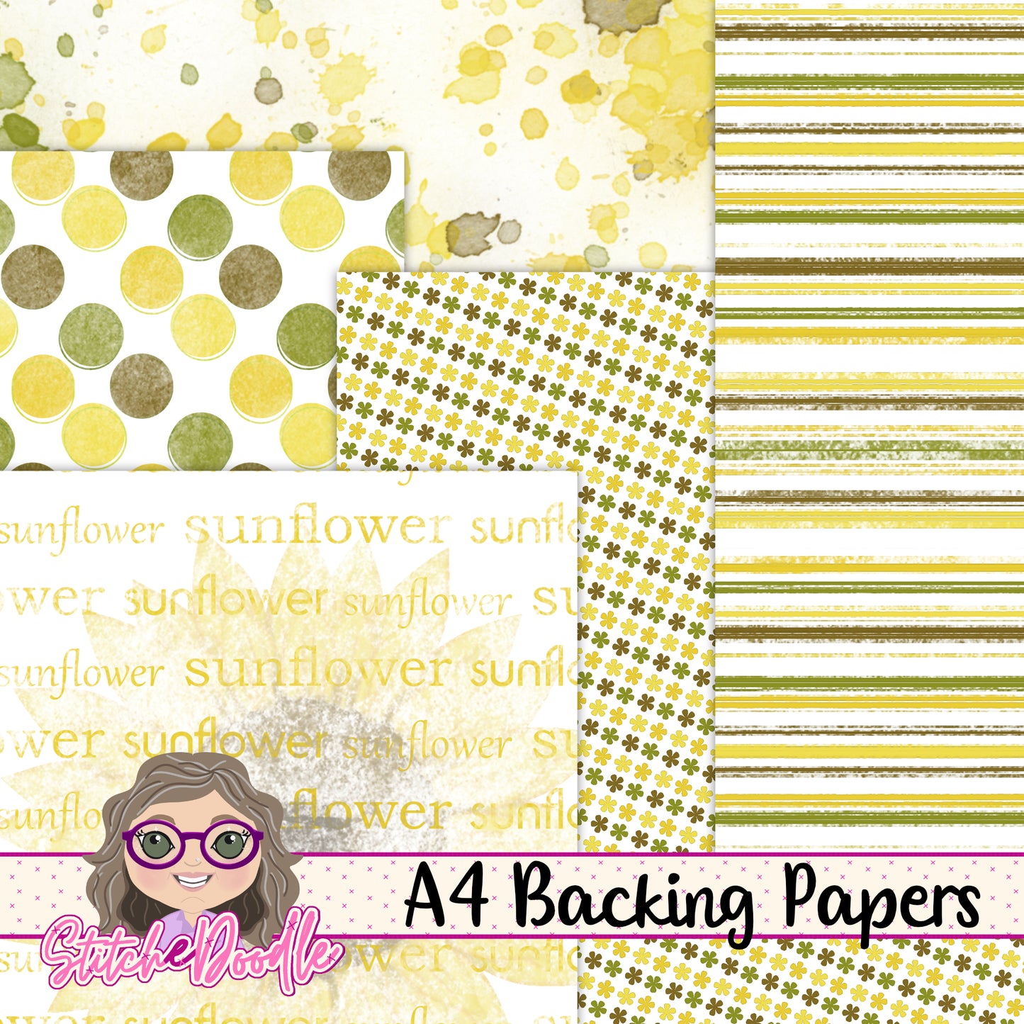Paintbox Petals Sunflower - 36 Piece Paper Craft Kit - Digital