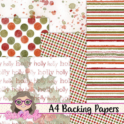 Paintbox Petals Holly - 36 Piece Paper Craft Kit - Digital
