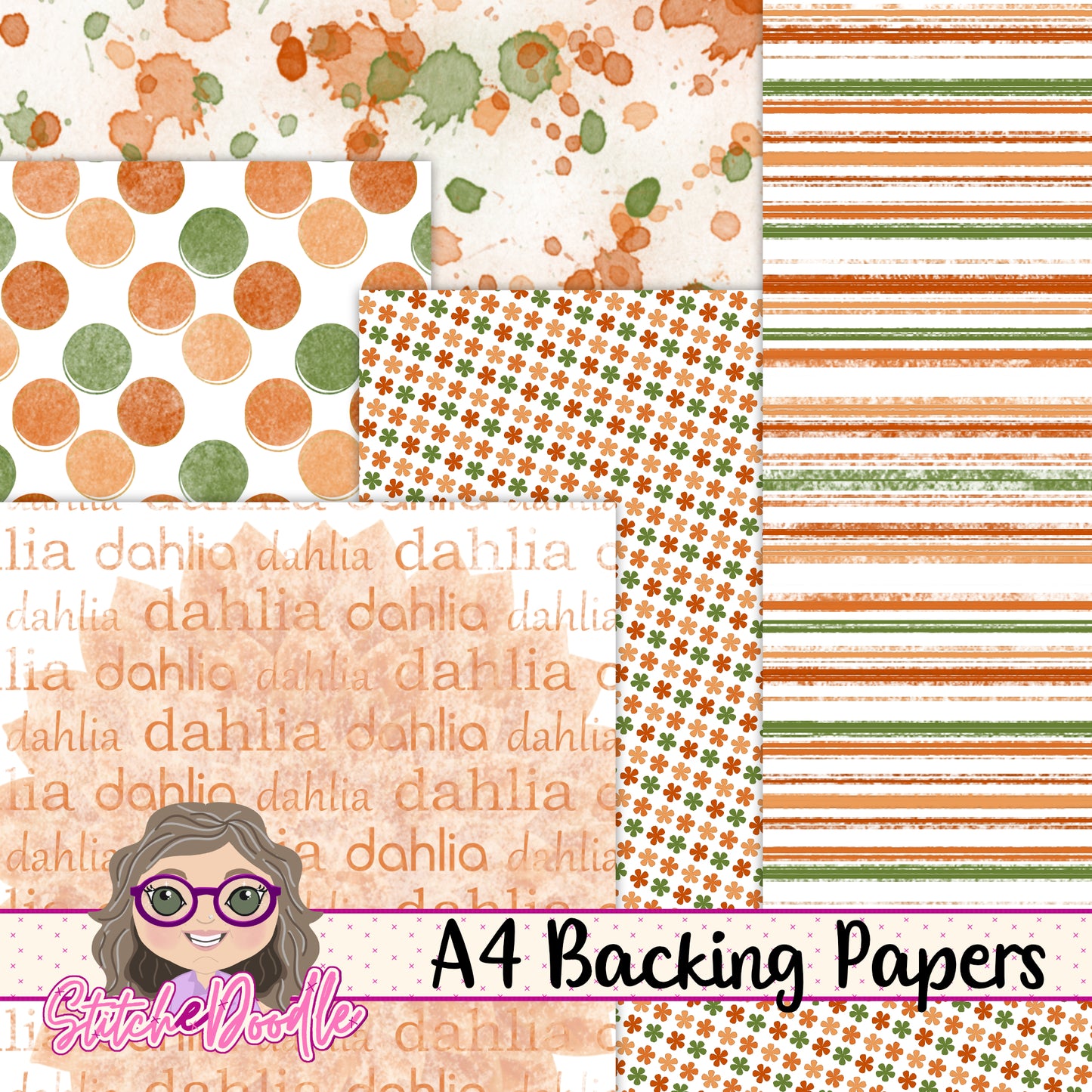 Paintbox Petals Dahlia - 36 Piece Paper Craft Kit - Digital