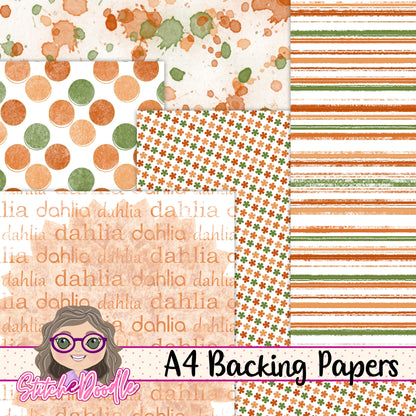 Paintbox Petals Dahlia - 36 Piece Paper Craft Kit - Digital