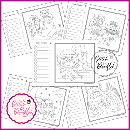 Colouring Book.  Digital Download.  Dragon Dayz.  20 exclusive designs