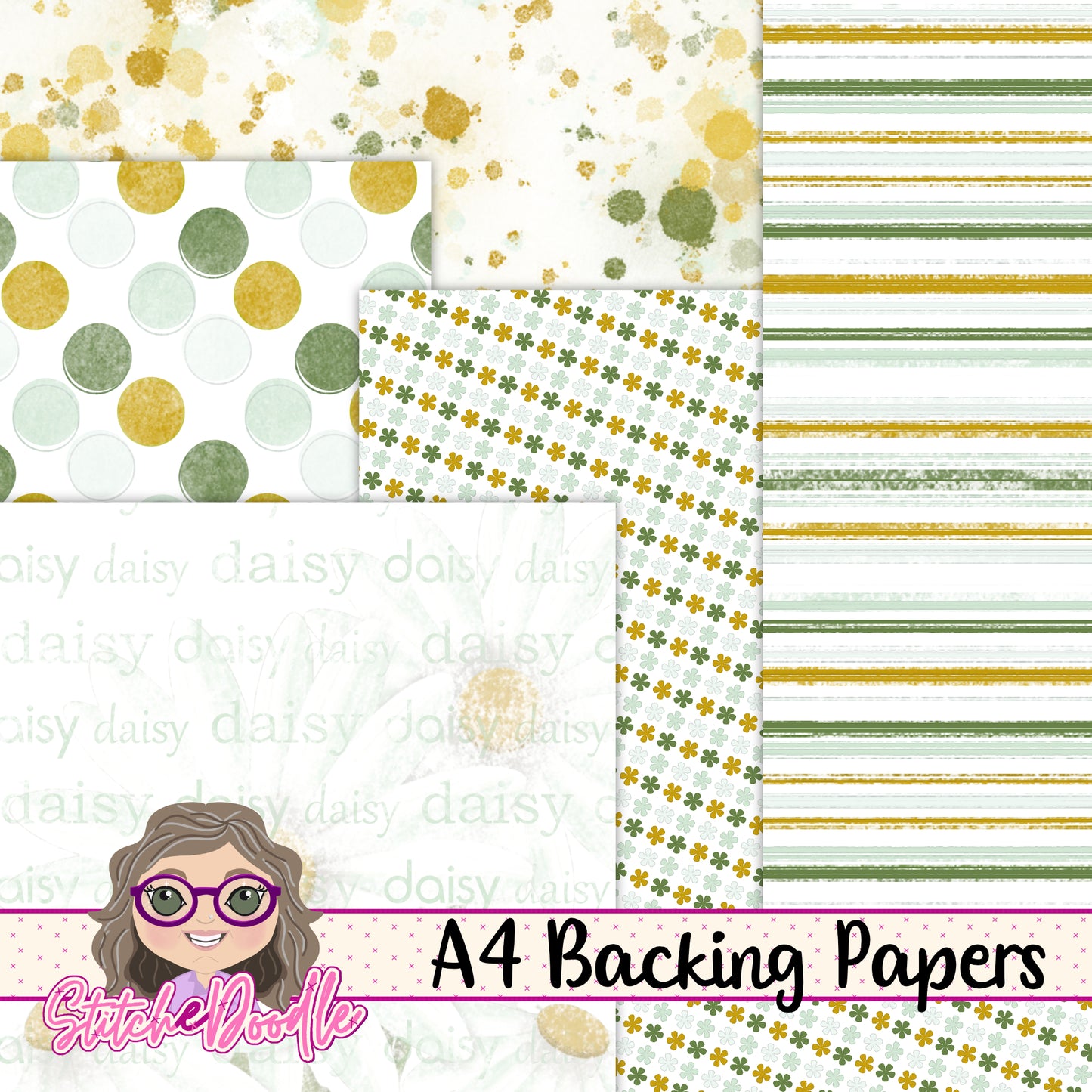 Paintbox Petals Daisy - 36 Piece Paper Craft Kit - Digital