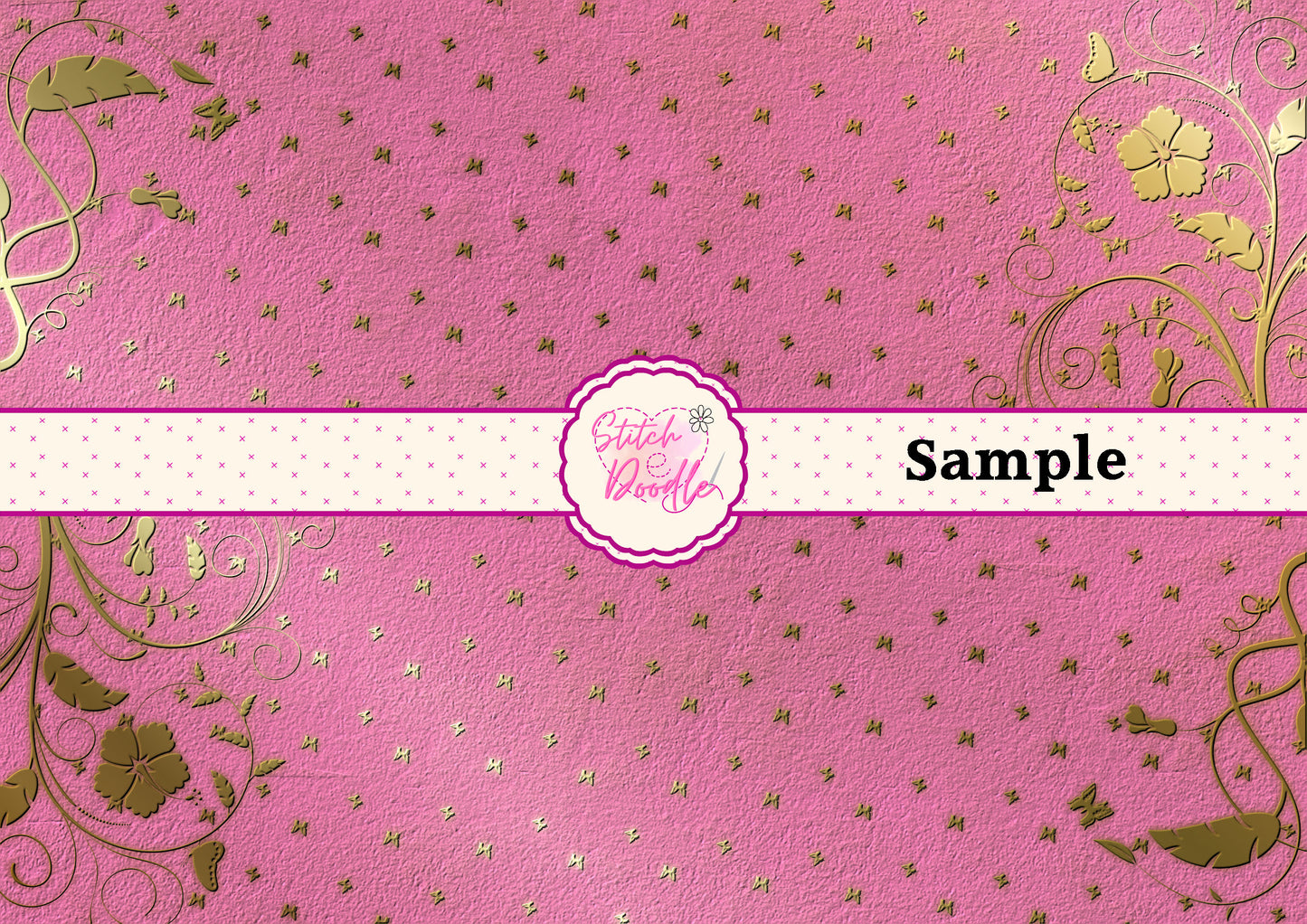 Faux Gold & Silver Embossed Paper craft Papers.  Embossibilities Butterflies.  16 x A4 printable pages.  Digital Download