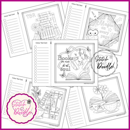 Colouring Book.  Digital Download.  Between the Pages.  20 exclusive designs