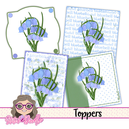Paintbox Petals Bluebell - 36 Piece Paper Craft Kit - Digital