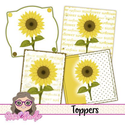 Paintbox Petals Sunflower - 36 Piece Paper Craft Kit - Digital