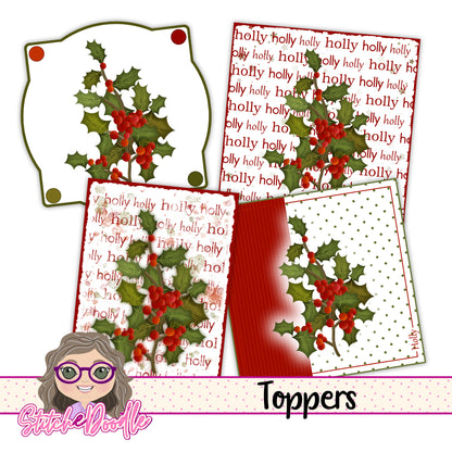 Paintbox Petals Holly - 36 Piece Paper Craft Kit - Digital