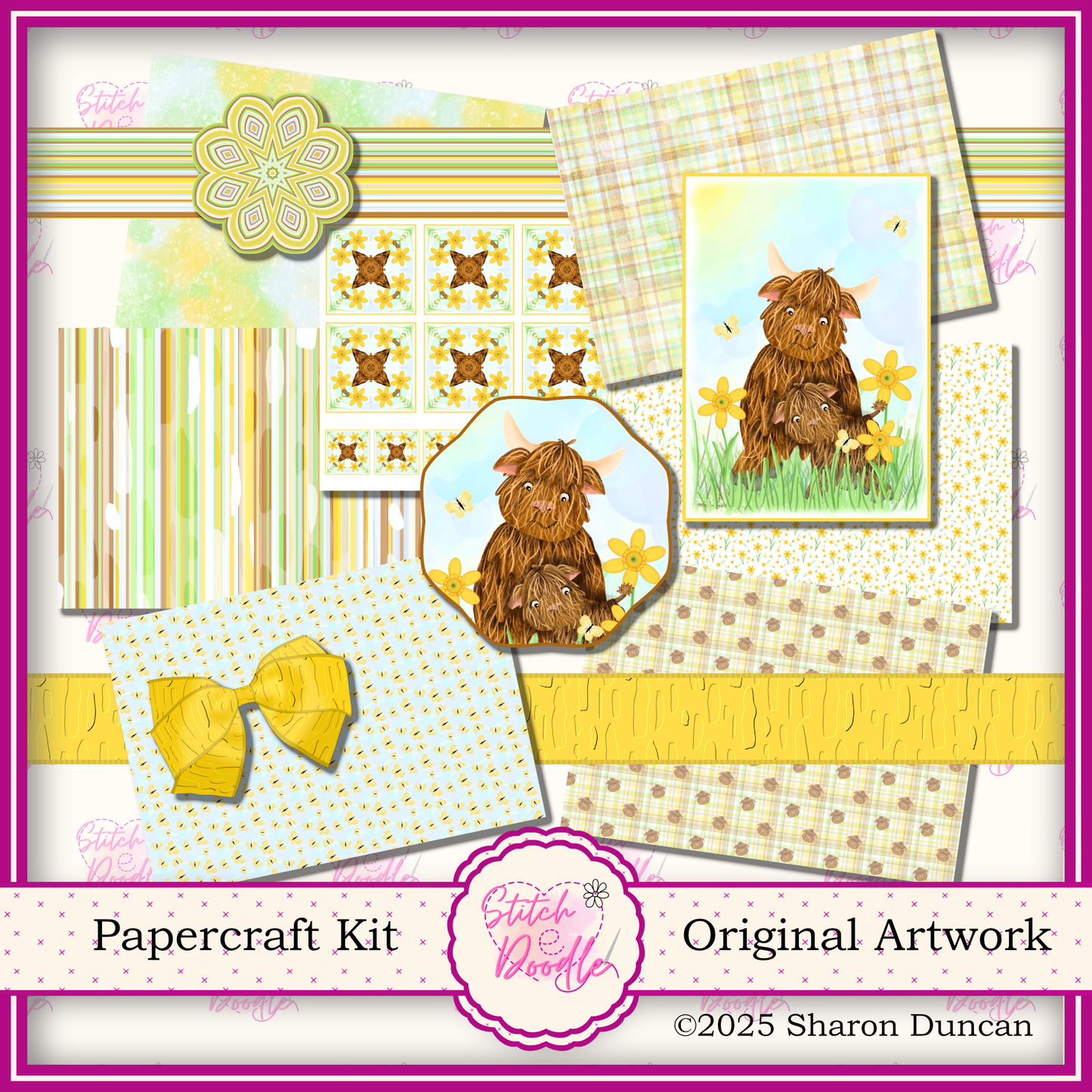 Hamish Through the Seasons: 52 Piece Card Making Kit = 12 Piece BONUS (Digital Download)