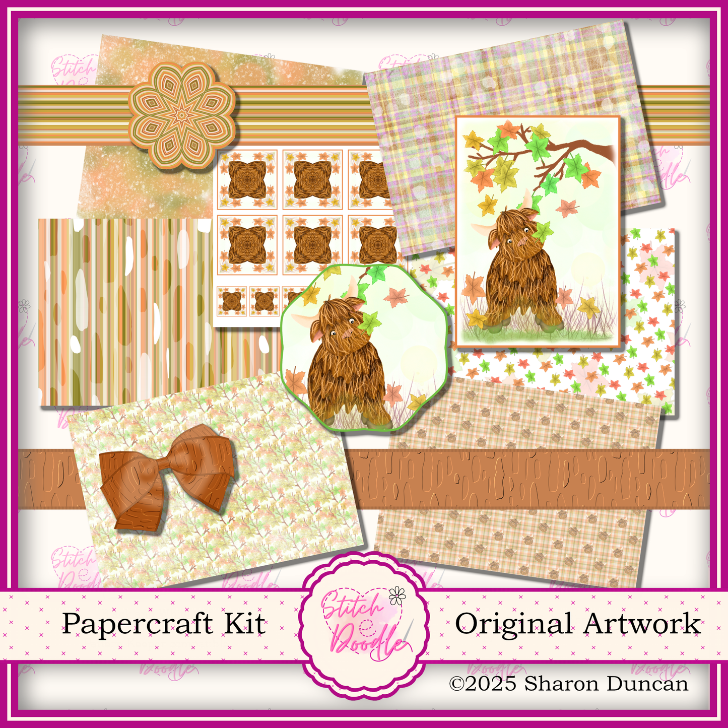 Hamish Through the Seasons: 52 Piece Card Making Kit = 12 Piece BONUS (Digital Download)