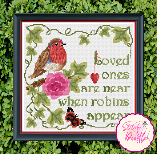 Cross Stitch Chart - Robins Appear Chart - Digital Download