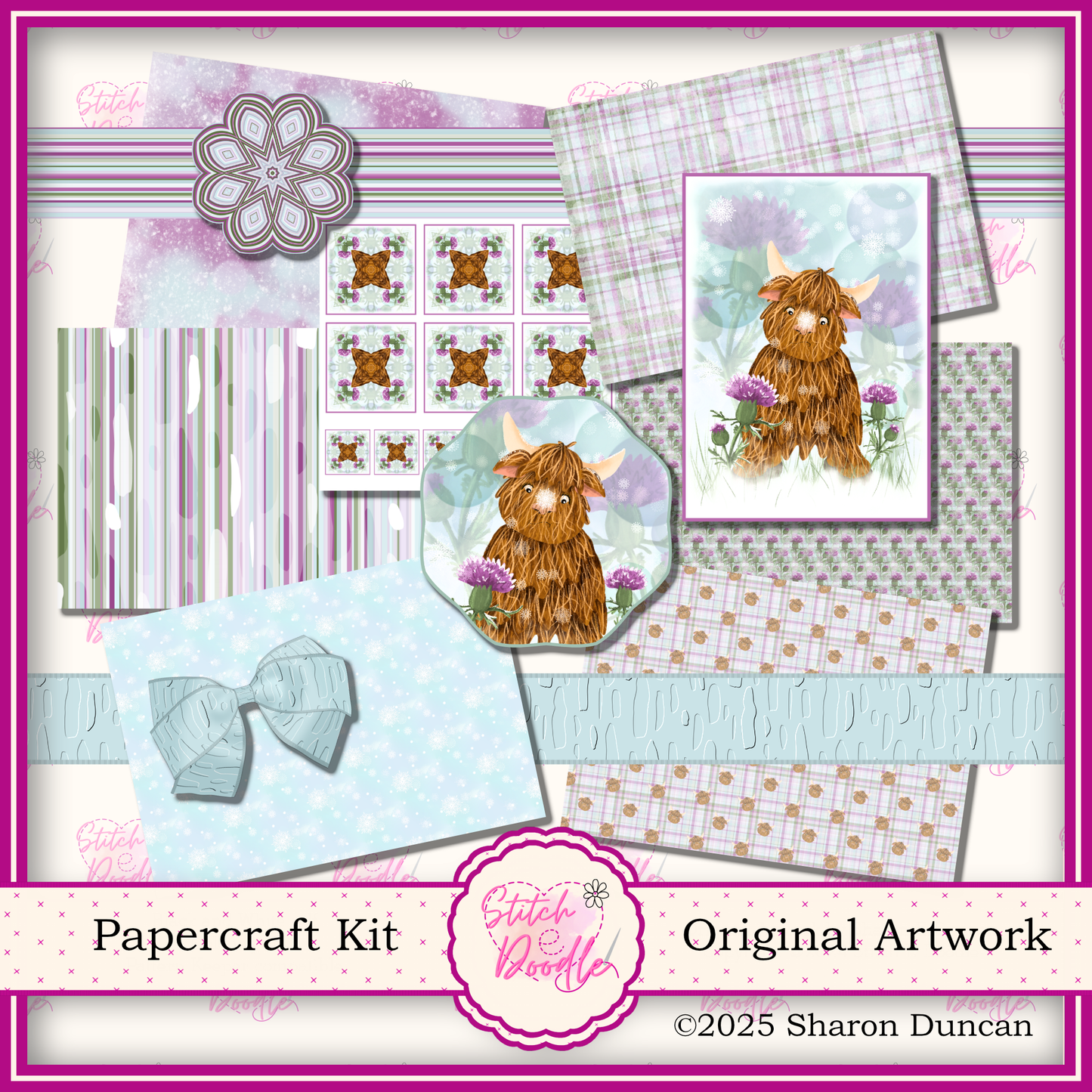 Hamish Through the Seasons: 52 Piece Card Making Kit = 12 Piece BONUS (Digital Download)