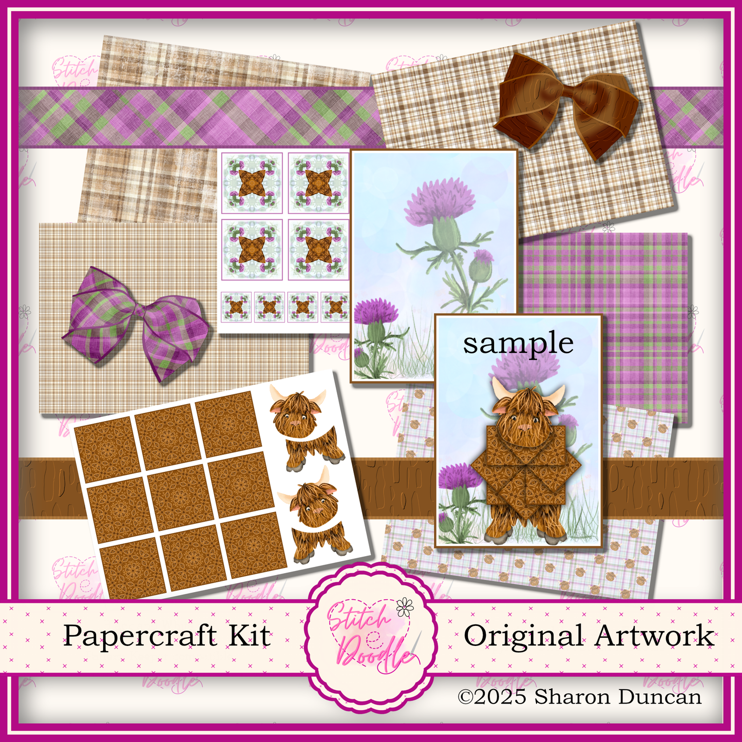 Hamish Through the Seasons: 52 Piece Card Making Kit = 12 Piece BONUS (Digital Download)