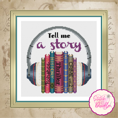 Audiobook Themed Tell Me a Story Chart - Digital Download