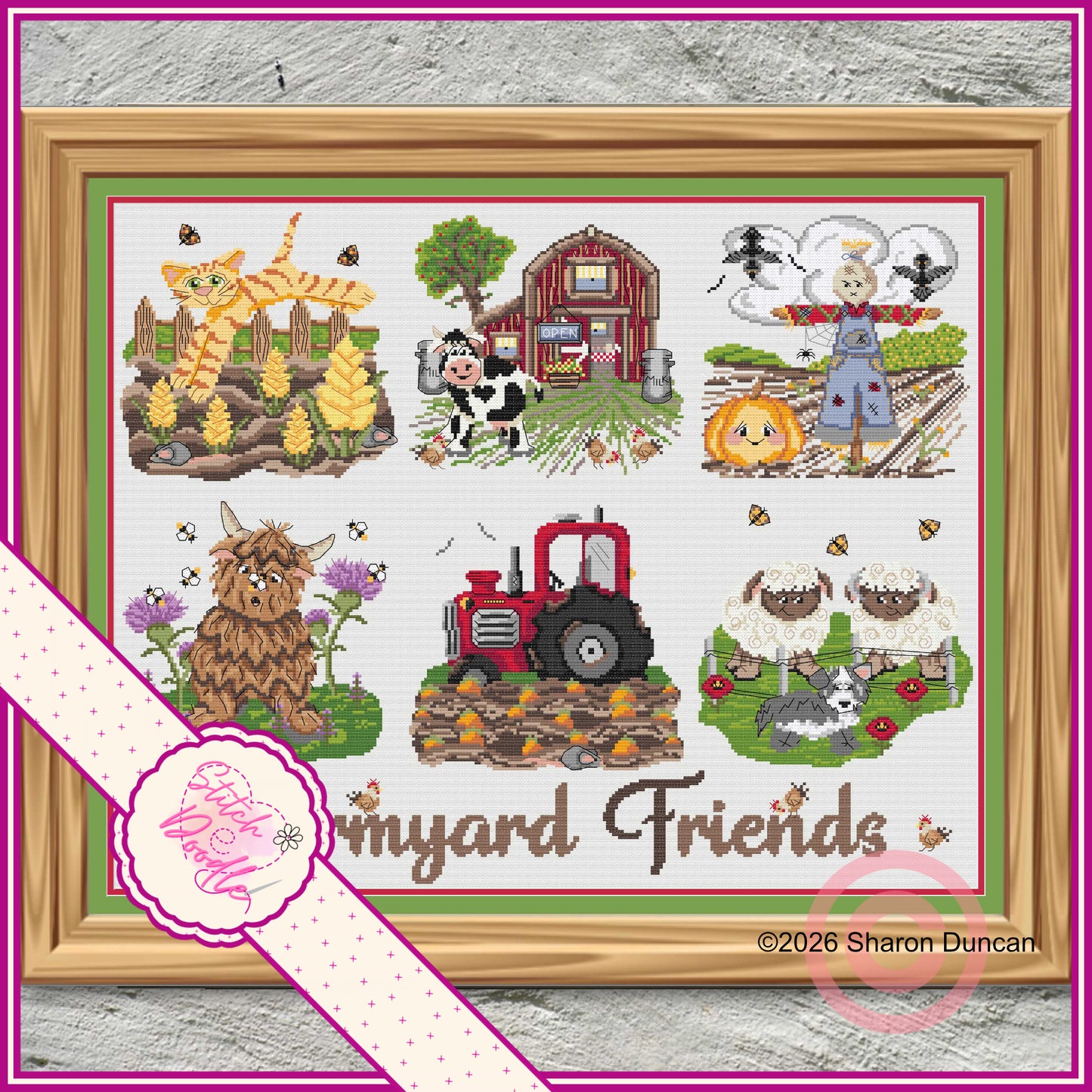 *NEW* Farmyard Friends Bumpler Collection - PDF and Patternkeeper - 7 charts