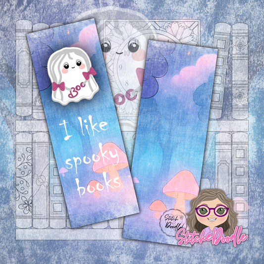 Too Cute To Spook Bookmark - I like spooky books