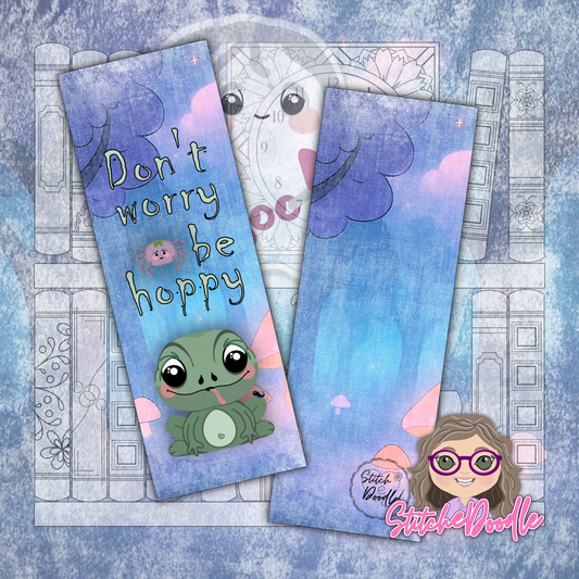 Too Cute To Spook Bookmark - Don't worry be hoppy