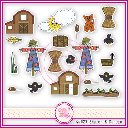 SCARECROW BARN Glossy Vinyl Sticker Packs. 19 stickers per pack. Cute, Fun and Durable. Decorate journals, planners & more..