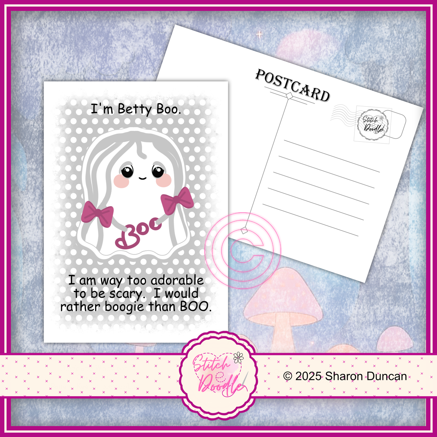 A5 Art Print/Postcard 6 Piece Collection - Too Cute To Spook - set 2
