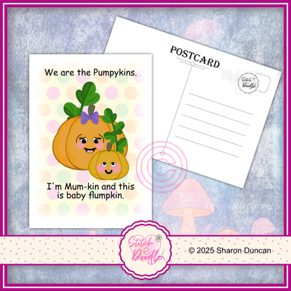A5 Art Print/Postcard 6 Piece Collection - Too Cute To Spook - set 2