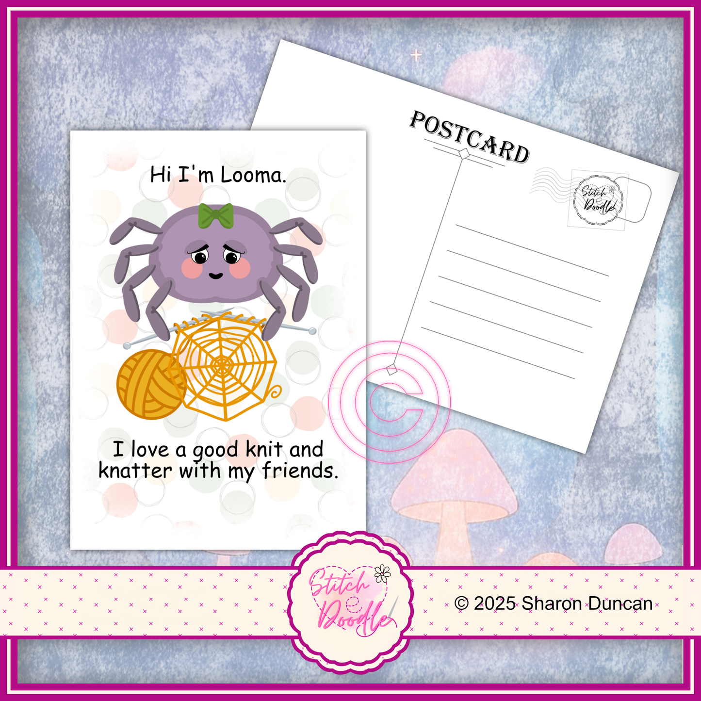 A5 Art Print/Postcard 6 Piece Collection - Too Cute To Spook - set 2