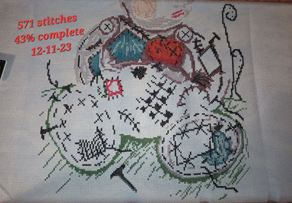 My Sweet Voodoo Cute Cross Stitch Chart.  PDF and Pattern Keeper.  DMC floss.  Includes printable tracker.  Instant Download.