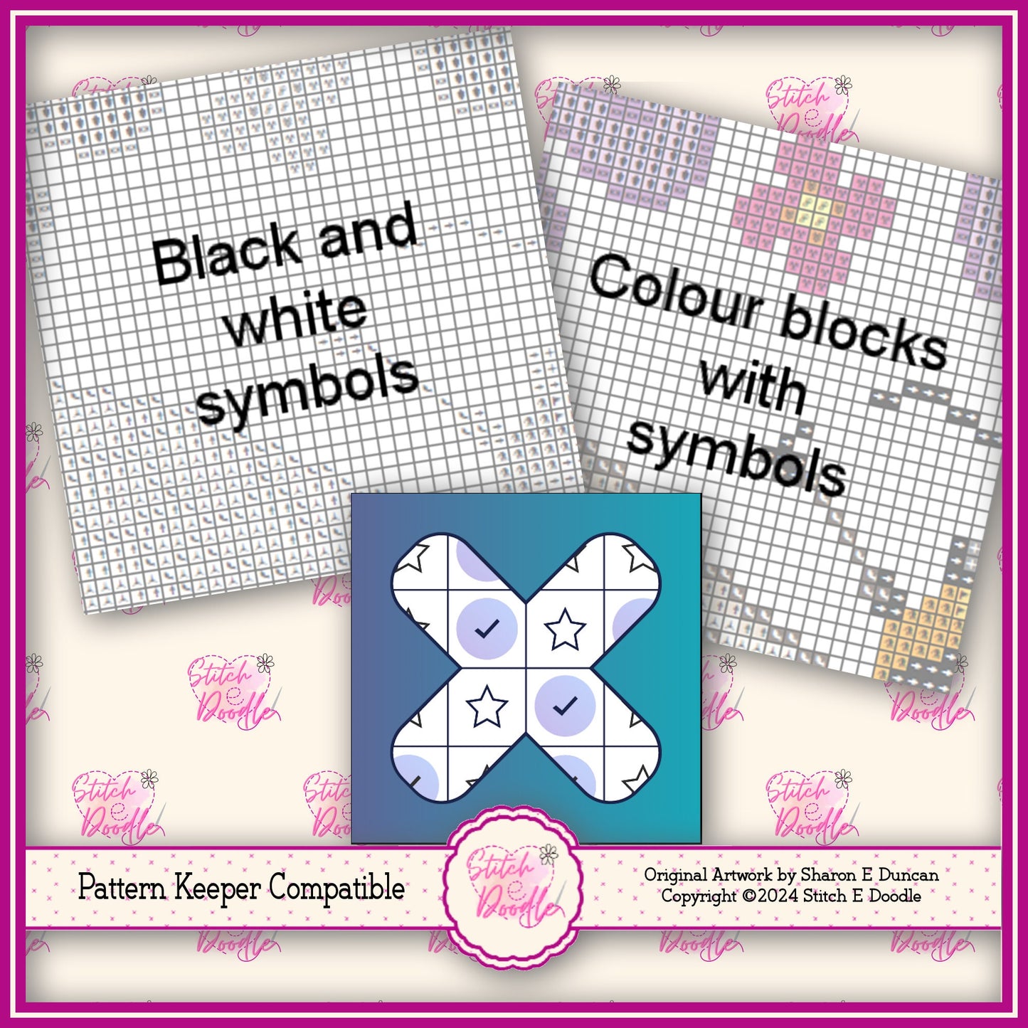 My Heart Belongs To Scotland Scottish Cross Stitch Chart.  PDF and Pattern Keeper. DMC floss. Includes printable tracker. Instant Download.