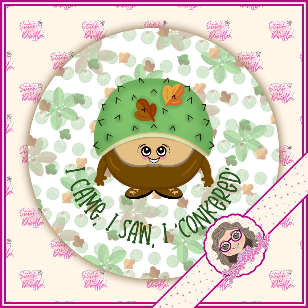 6 Nutty Nook 58mm Pin Badges, Holographic Button Badge Collection