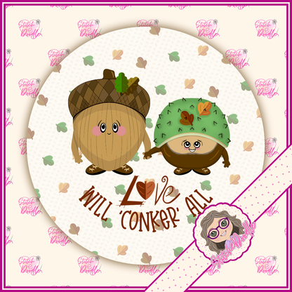6 Nutty Nook 58mm Pin Badges, Holographic Button Badge Collection