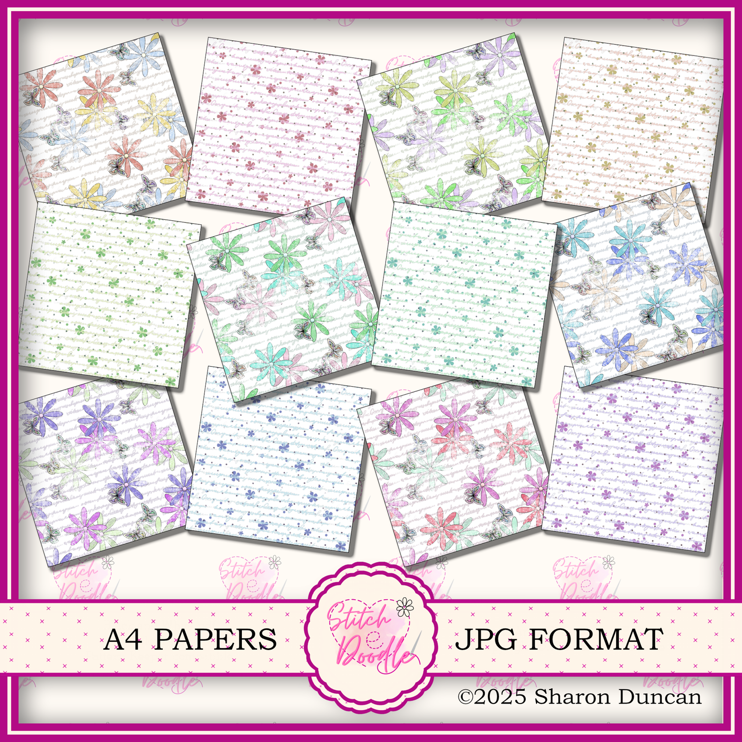 Between the Pages Paper craft kit: 42 Piece Card Making Kit (Digital Download)