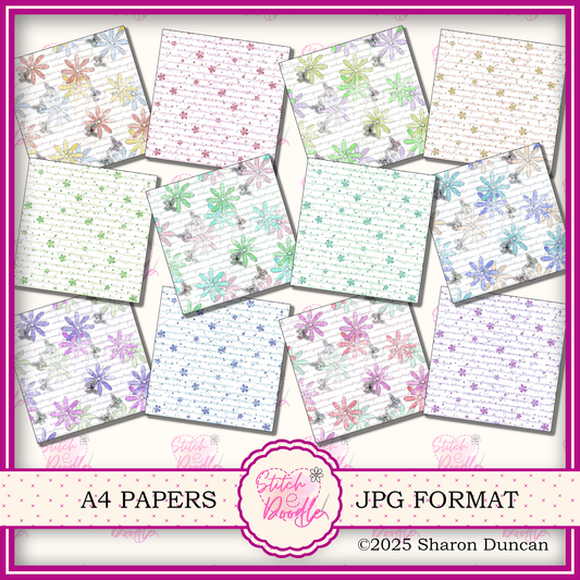 Between the Pages Paper craft kit: 42 Piece Card Making Kit (Digital Download)