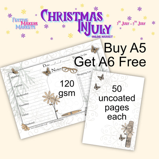 BOGOF Between the Pages A5 Notepad - Get A6 Notepad FREE