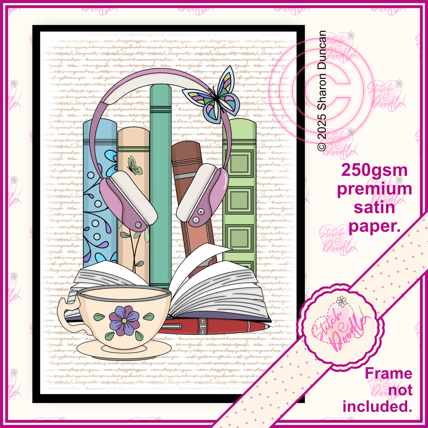 Bookish Art Print - Between The Pages - Full Colour