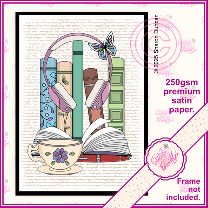 Bookish Art Print - Between The Pages - Full Colour