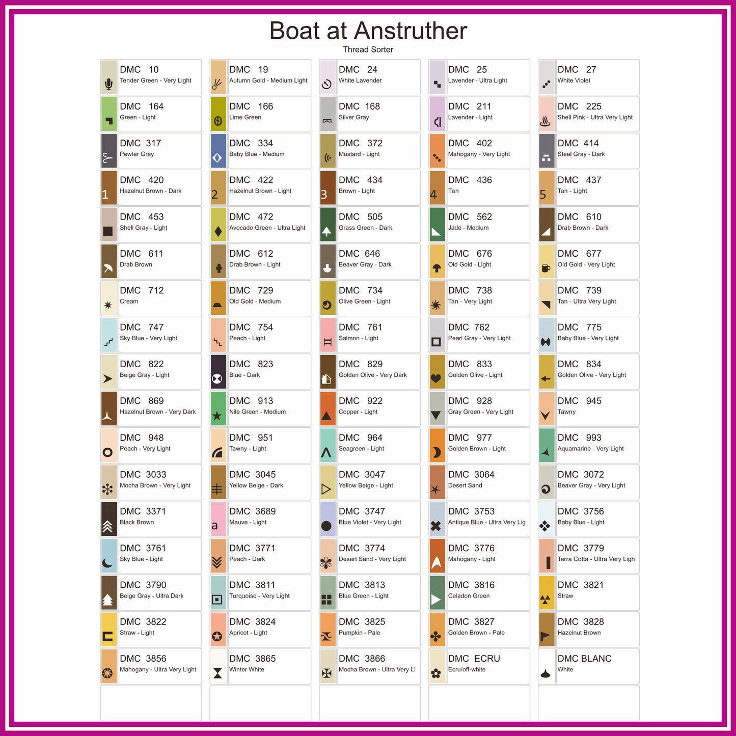 Boat at Anstruther - Full Coverage - Digital Download PDF and Patternkeeper