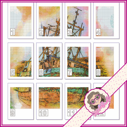 Boat at Anstruther - Full Coverage - Digital Download PDF and Patternkeeper