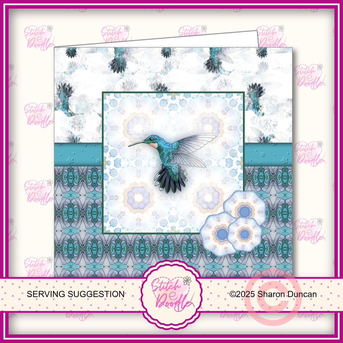 Hummingbird Paper Craft Kit: 40 Piece Card Making Kit (Digital Download)