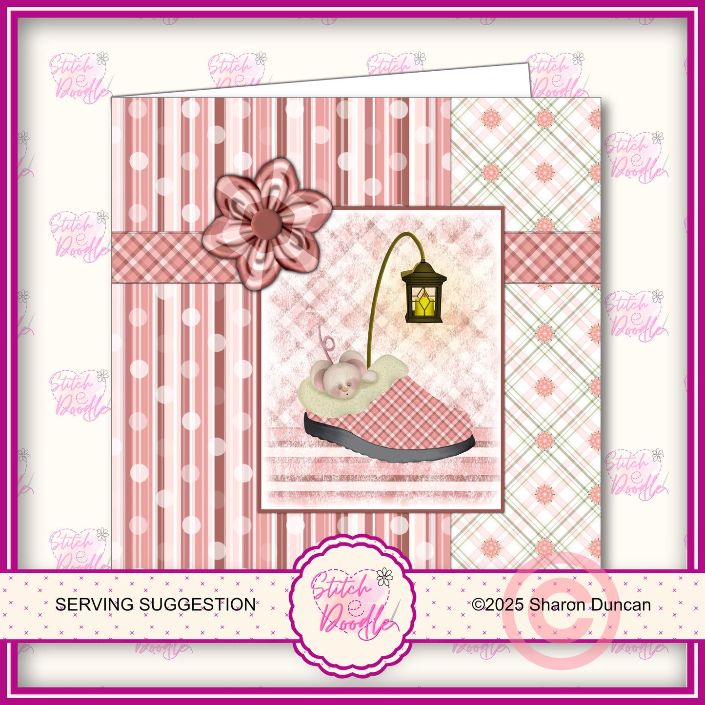 Tiddle Mouse Papercraft Kit: 52 Piece Card Making Kit (Digital Download)