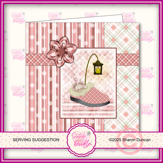 Tiddle Mouse Papercraft Kit: 52 Piece Card Making Kit (Digital Download)