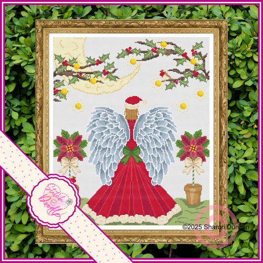 Cross Stitch Chart - Christmas Maiden - Digital Download