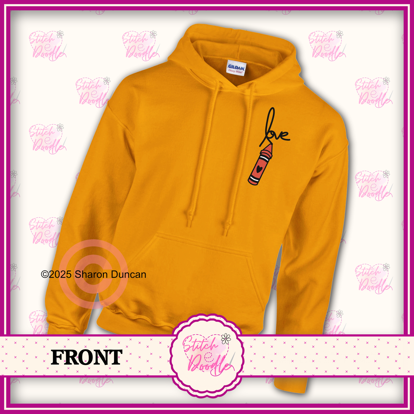 Broken Crayons Still Colour Classic Unisex Pullover Hoodie - Front and Back Design- 6 Colours