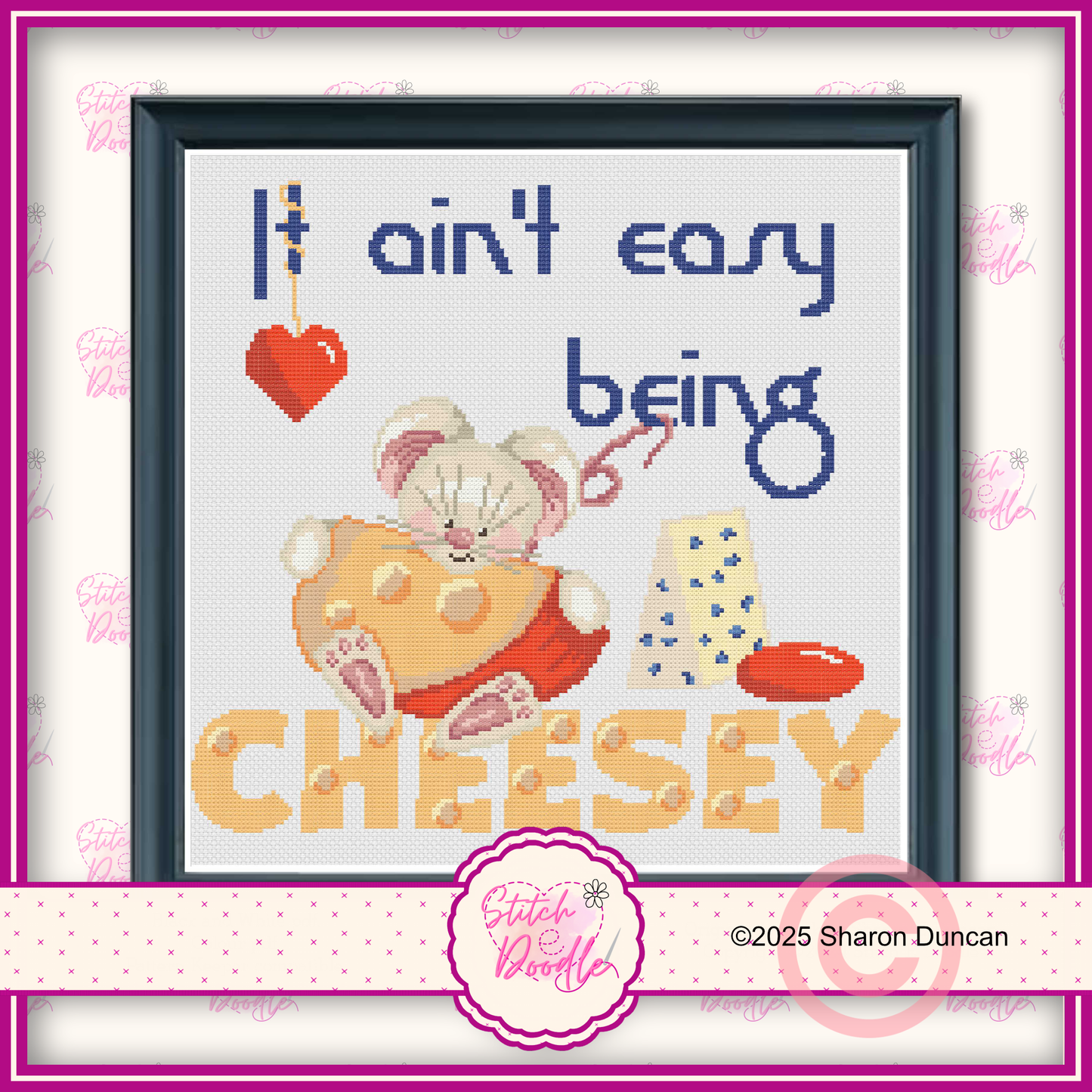 Cute Mice It ain't easy being cheesy - Digital Download
