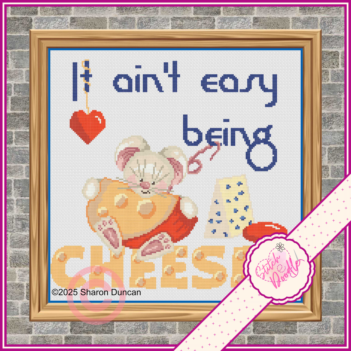 Cute Mice It ain't easy being cheesy - Digital Download