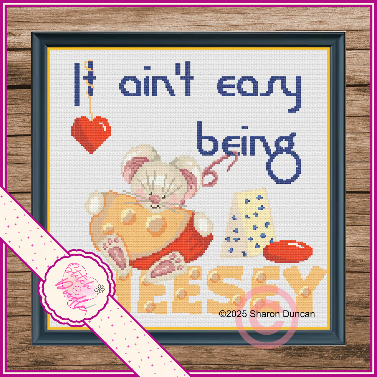 Cute Mice It ain't easy being cheesy - Digital Download