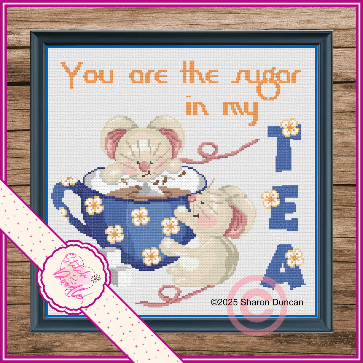Cute Mice You are the sugar in my tea - Digital Download