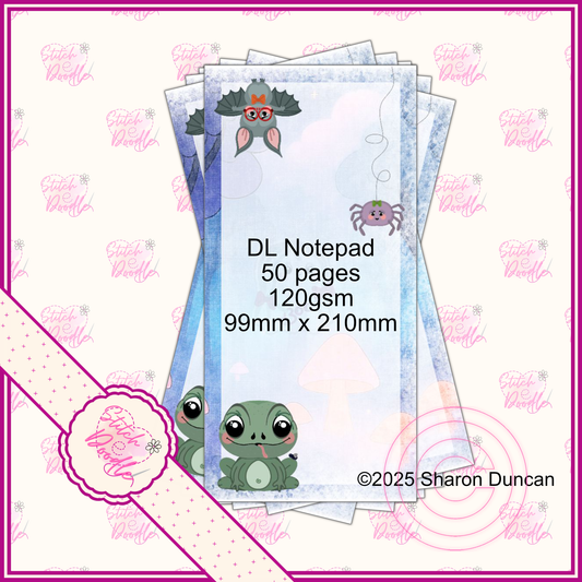 Too Cute to Spook DL Notepad - 50 sheets un-coated 120 gsm paper