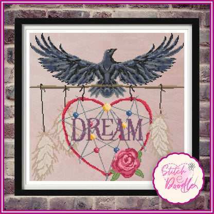 Striking Dreamcatcher Raven - Digital Download